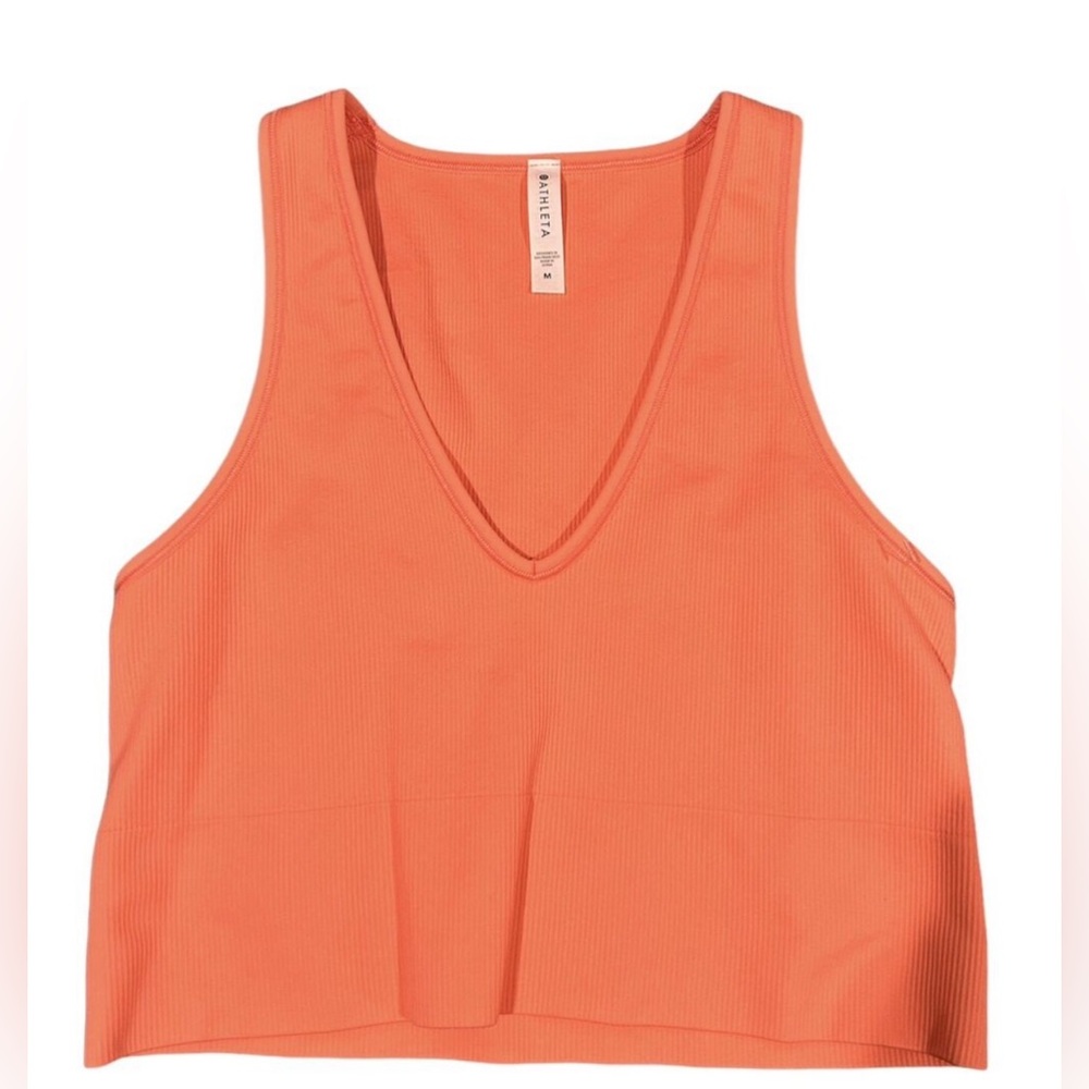 Athleta Aurora Seamless Crop Ribbed Tank